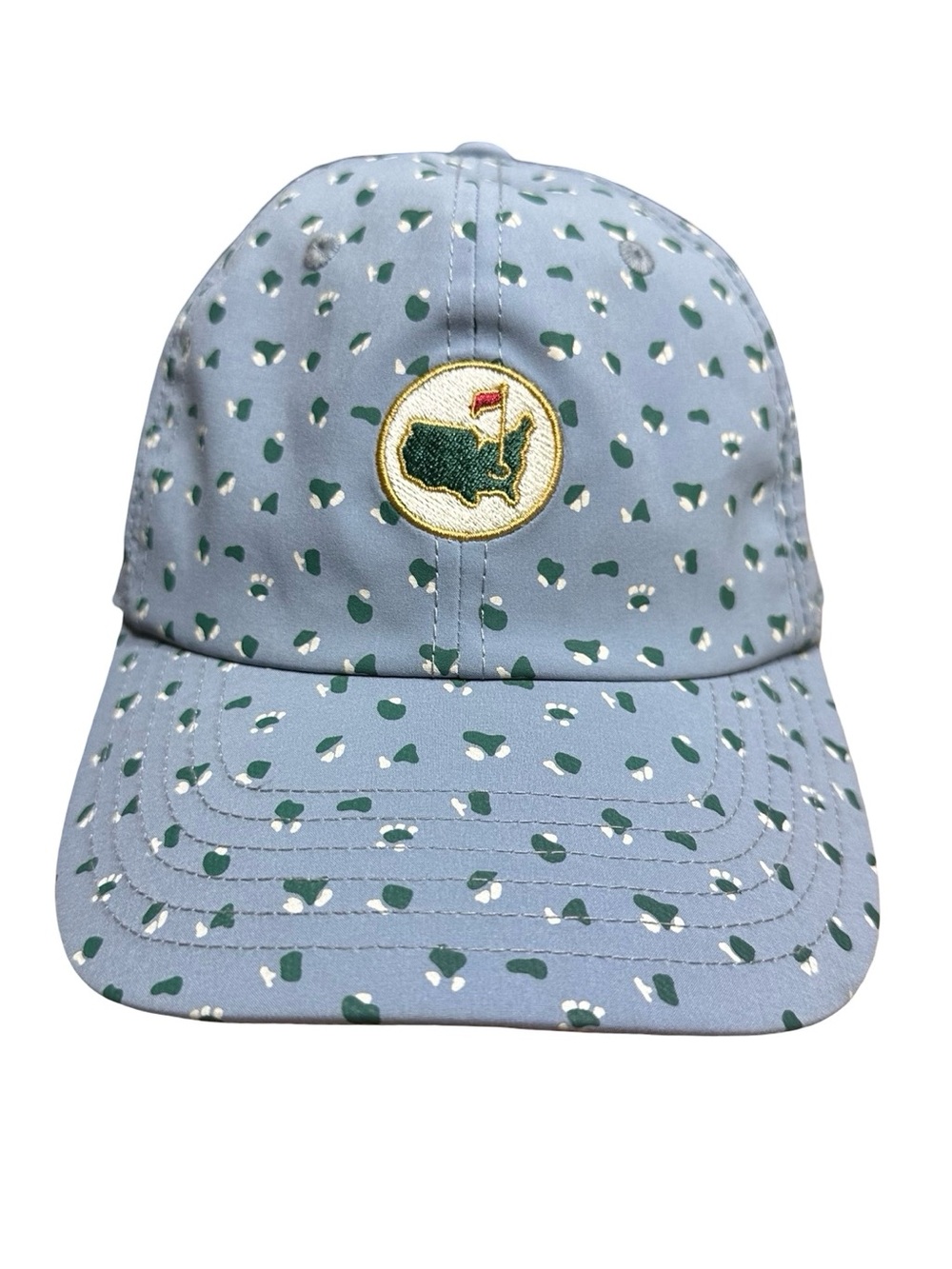 The Masters 2022 Blue Ditsy Green Golf Ball Cap Hat O/S Adjustable Preppy Sporty